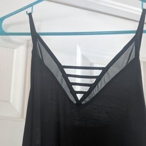 Aerie Black Strappy Tank